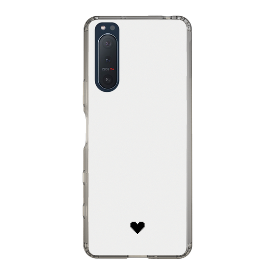 Slim Protection Case［ Original - Favorite Color Heart - White ］