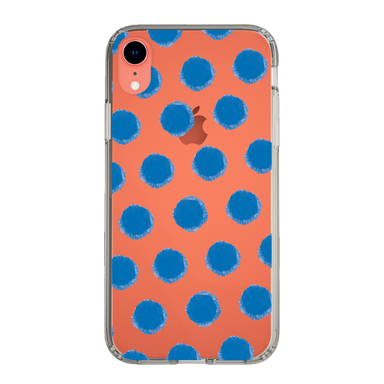 Slim Protection Case［ Original - Favorite Color Polka Dots - Blue ］