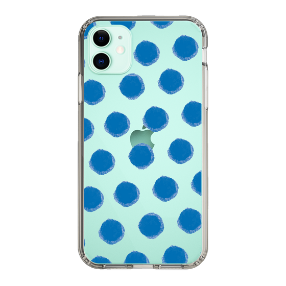 Slim Protection Case［ Original - Favorite Color Polka Dots - Blue ］