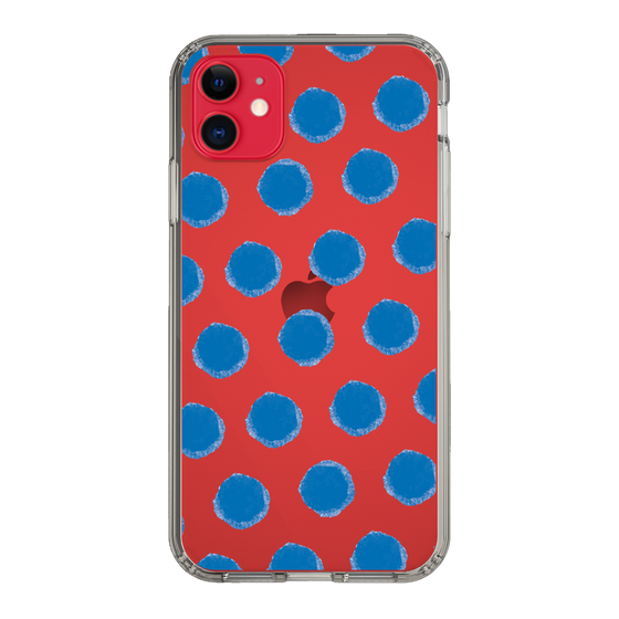 Slim Protection Case［ Original - Favorite Color Polka Dots - Blue ］