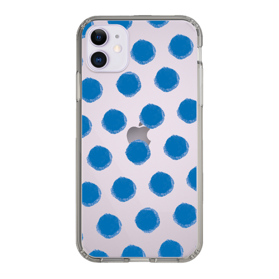 Slim Protection Case［ Original - Favorite Color Polka Dots - Blue ］