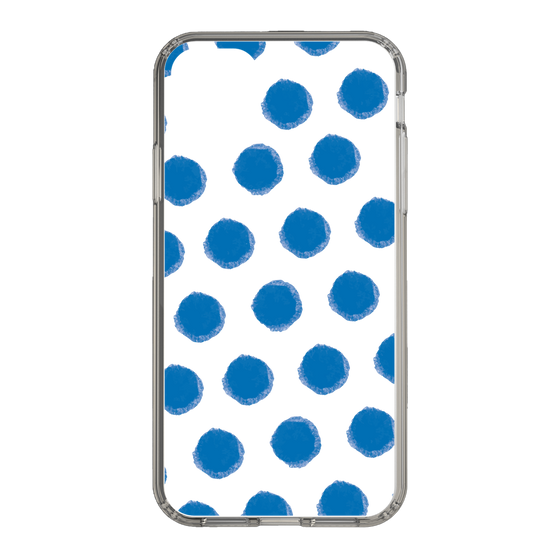 Slim Protection Case［ Original - Favorite Color Polka Dots - Blue ］