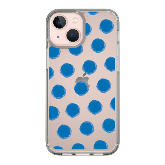 Slim Protection Case［ Original - Favorite Color Polka Dots - Blue ］