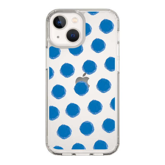 Slim Protection Case［ Original - Favorite Color Polka Dots - Blue ］