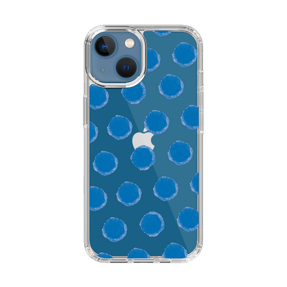 Slim Protection Case［ Original - Favorite Color Polka Dots - Blue ］