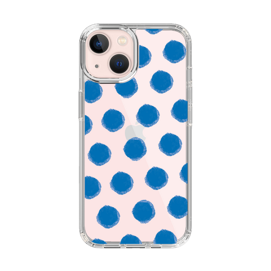 Slim Protection Case［ Original - Favorite Color Polka Dots - Blue ］