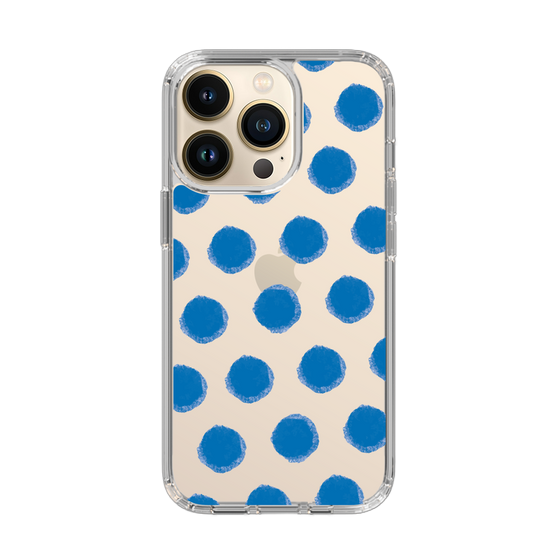 Slim Protection Case［ Original - Favorite Color Polka Dots - Blue ］