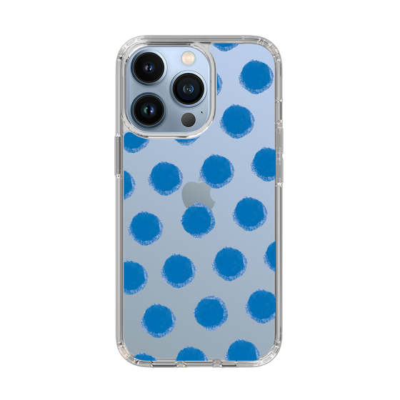 Slim Protection Case［ Original - Favorite Color Polka Dots - Blue ］