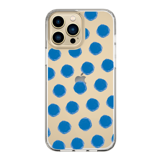 Slim Protection Case［ Original - Favorite Color Polka Dots - Blue ］