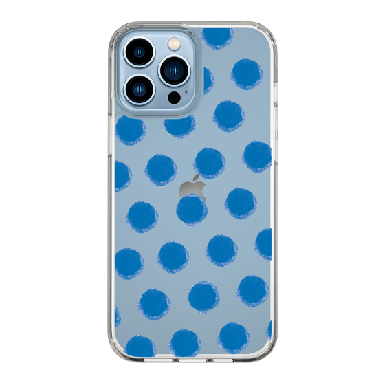 Slim Protection Case［ Original - Favorite Color Polka Dots - Blue ］
