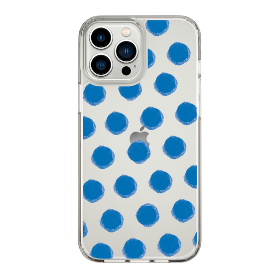 Slim Protection Case［ Original - Favorite Color Polka Dots - Blue ］
