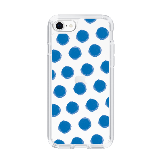 Slim Protection Case［ Original - Favorite Color Polka Dots - Blue ］