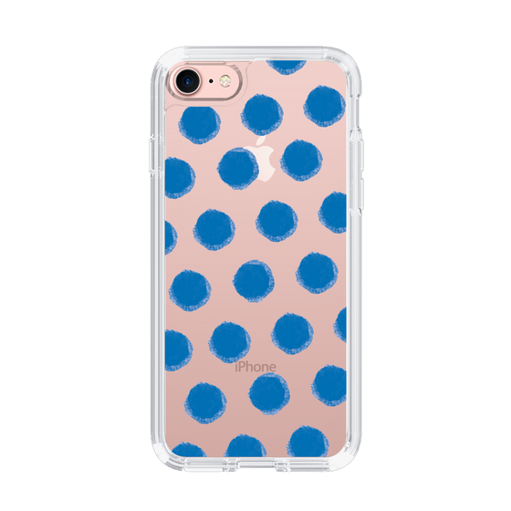 Slim Protection Case［ Original - Favorite Color Polka Dots - Blue ］