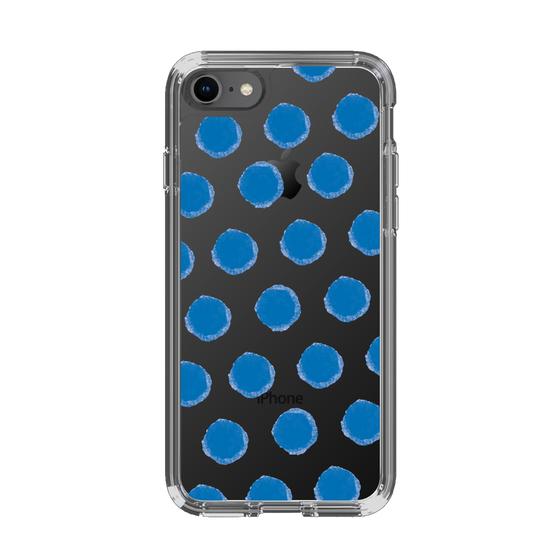 Slim Protection Case［ Original - Favorite Color Polka Dots - Blue ］