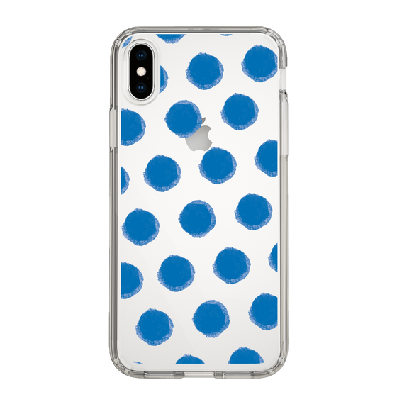 Slim Protection Case［ Original - Favorite Color Polka Dots - Blue ］