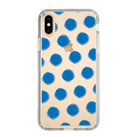 Slim Protection Case［ Original - Favorite Color Polka Dots - Blue ］