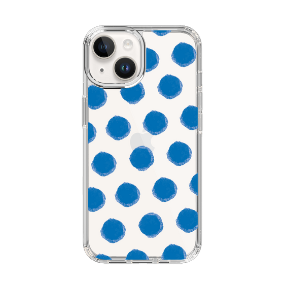 Slim Protection Case［ Original - Favorite Color Polka Dots - Blue ］