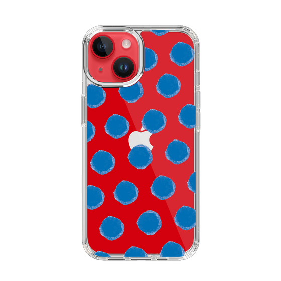 Slim Protection Case［ Original - Favorite Color Polka Dots - Blue ］