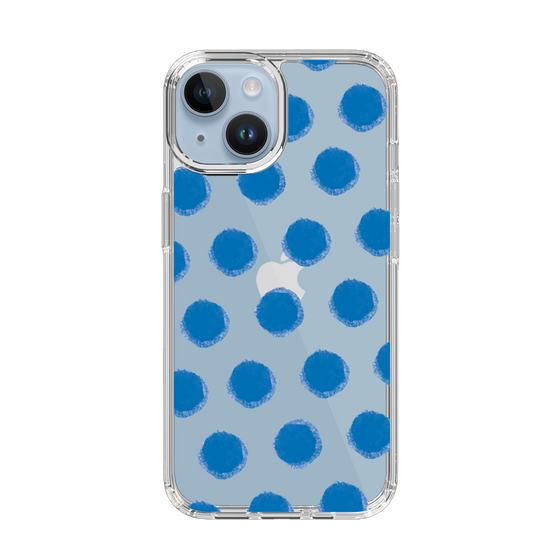 Slim Protection Case［ Original - Favorite Color Polka Dots - Blue ］