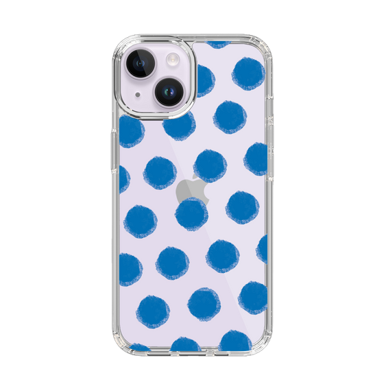 Slim Protection Case［ Original - Favorite Color Polka Dots - Blue ］