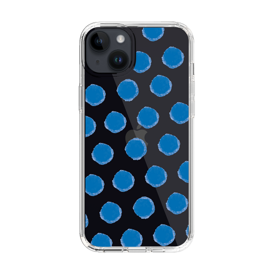 Slim Protection Case［ Original - Favorite Color Polka Dots - Blue ］