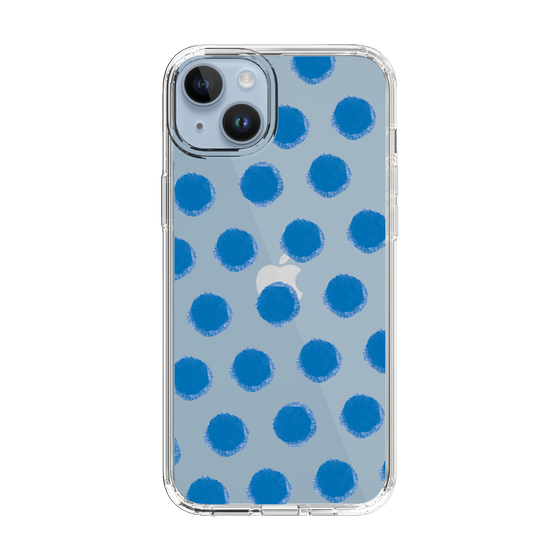 Slim Protection Case［ Original - Favorite Color Polka Dots - Blue ］