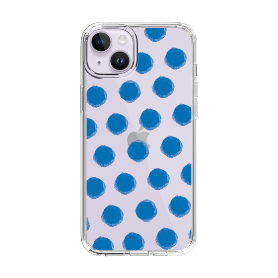 Slim Protection Case［ Original - Favorite Color Polka Dots - Blue ］