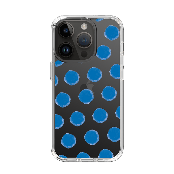 Slim Protection Case［ Original - Favorite Color Polka Dots - Blue ］