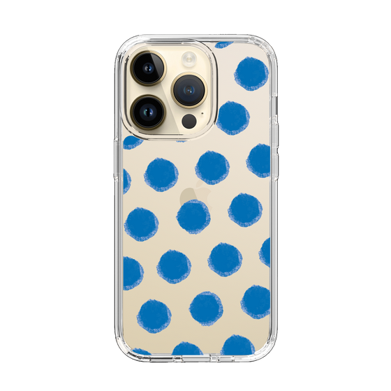 Slim Protection Case［ Original - Favorite Color Polka Dots - Blue ］