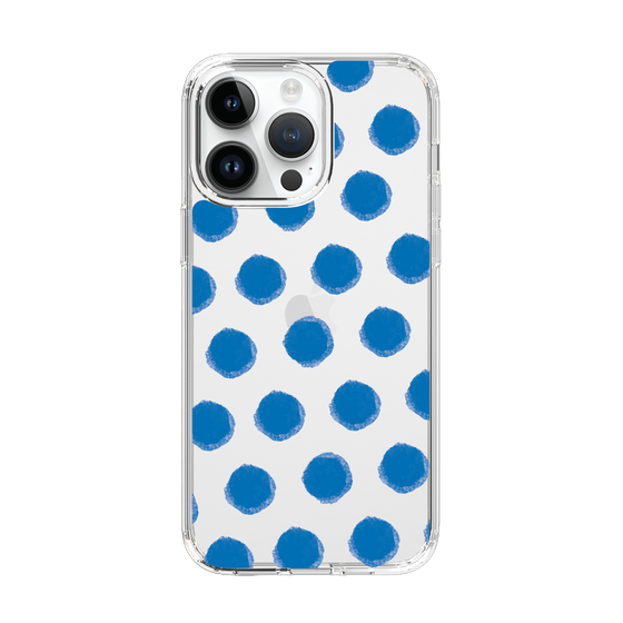 Slim Protection Case［ Original - Favorite Color Polka Dots - Blue ］