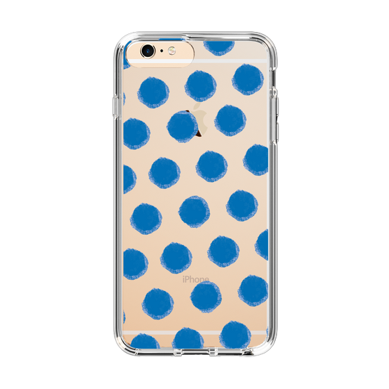 Slim Protection Case［ Original - Favorite Color Polka Dots - Blue ］
