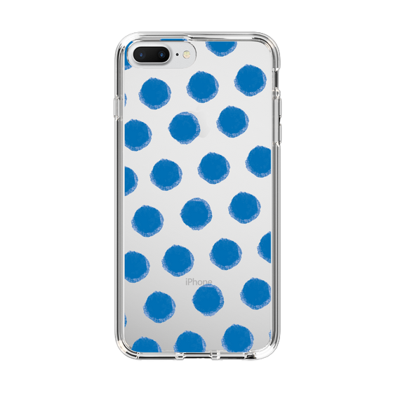 Slim Protection Case［ Original - Favorite Color Polka Dots - Blue ］