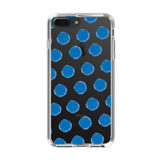 Slim Protection Case［ Original - Favorite Color Polka Dots - Blue ］