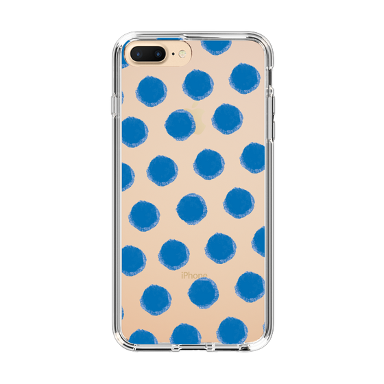 Slim Protection Case［ Original - Favorite Color Polka Dots - Blue ］