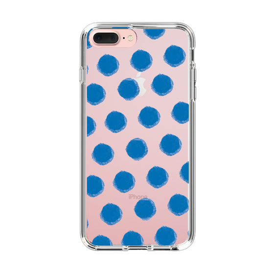 Slim Protection Case［ Original - Favorite Color Polka Dots - Blue ］