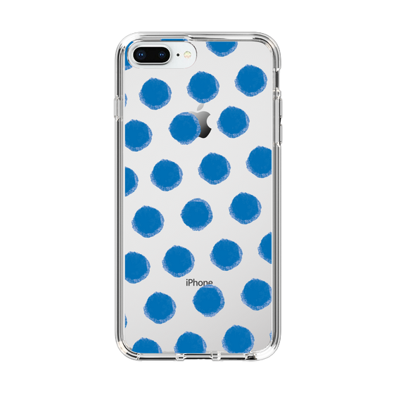 Slim Protection Case［ Original - Favorite Color Polka Dots - Blue ］