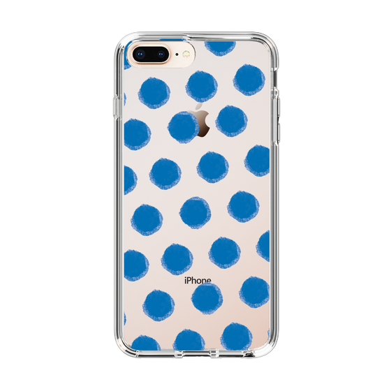 Slim Protection Case［ Original - Favorite Color Polka Dots - Blue ］