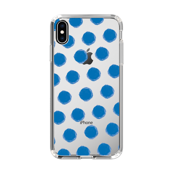 Slim Protection Case［ Original - Favorite Color Polka Dots - Blue ］