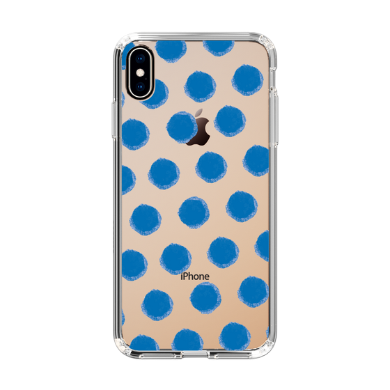 Slim Protection Case［ Original - Favorite Color Polka Dots - Blue ］