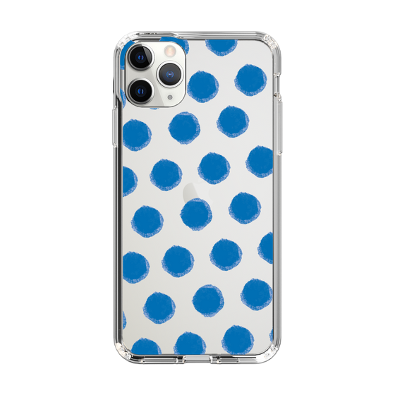 Slim Protection Case［ Original - Favorite Color Polka Dots - Blue ］