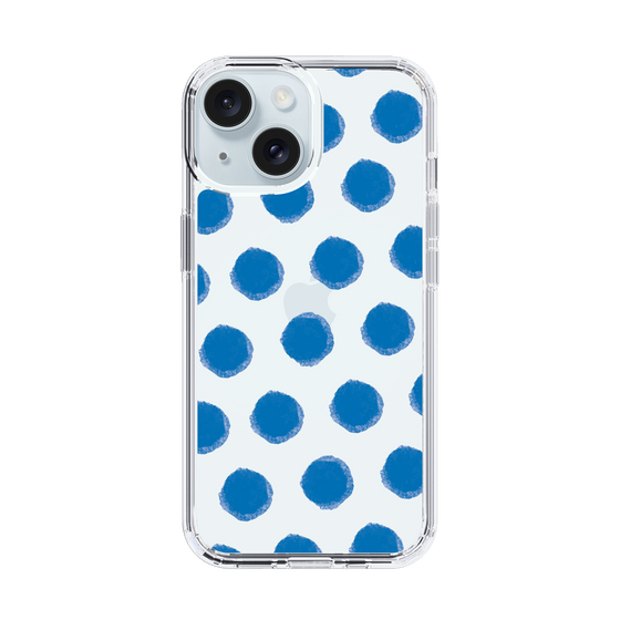 Slim Protection Case［ Original - Favorite Color Polka Dots - Blue ］