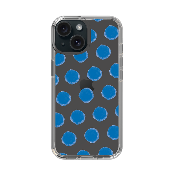 Slim Protection Case［ Original - Favorite Color Polka Dots - Blue ］