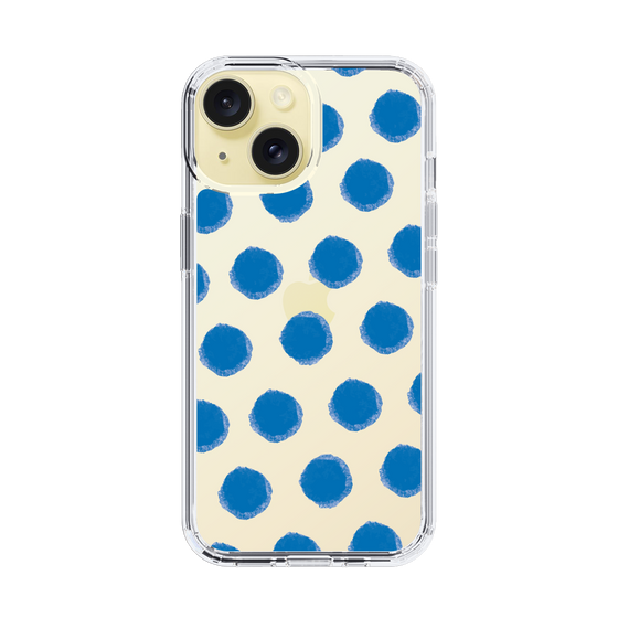 Slim Protection Case［ Original - Favorite Color Polka Dots - Blue ］