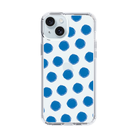 Slim Protection Case［ Original - Favorite Color Polka Dots - Blue ］