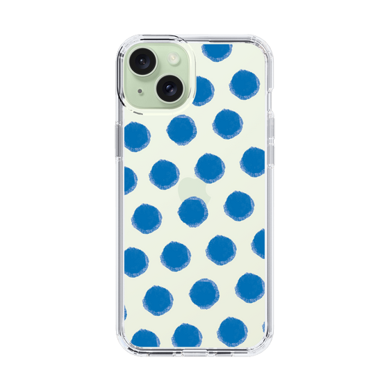 Slim Protection Case［ Original - Favorite Color Polka Dots - Blue ］
