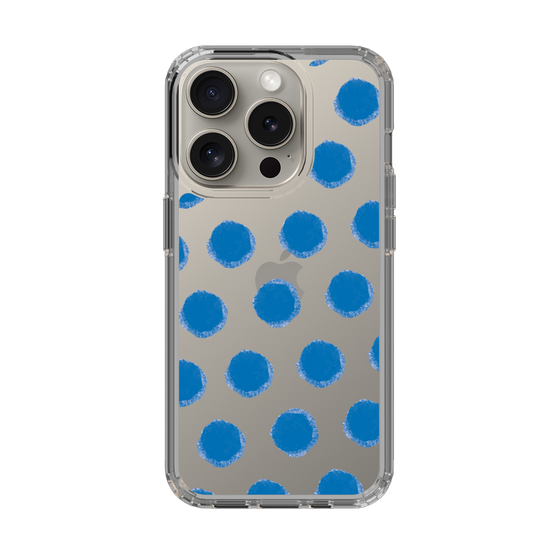 Slim Protection Case［ Original - Favorite Color Polka Dots - Blue ］