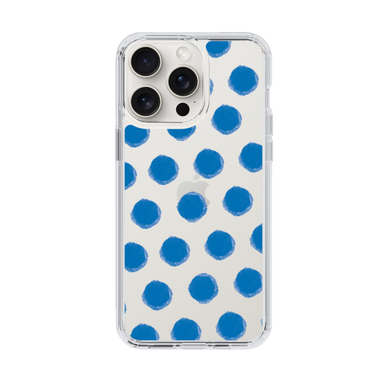 Slim Protection Case［ Original - Favorite Color Polka Dots - Blue ］