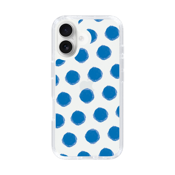 Slim Protection Case［ Original - Favorite Color Polka Dots - Blue ］