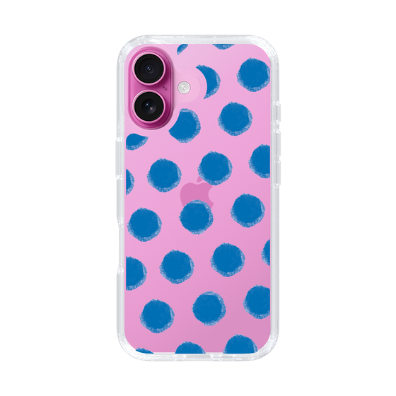 Slim Protection Case［ Original - Favorite Color Polka Dots - Blue ］
