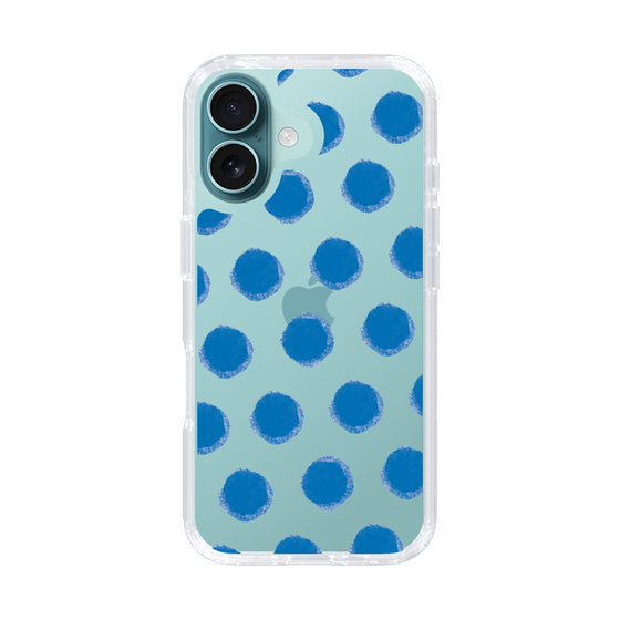 Slim Protection Case［ Original - Favorite Color Polka Dots - Blue ］